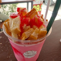 นมชมพูปั่นปังเย็น(แก้วจัมโบ้ 32 ออนซ์)