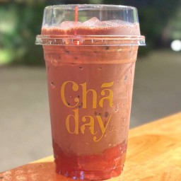 นมสดโกโก้สตรอว์เบอร์รี่เย็น