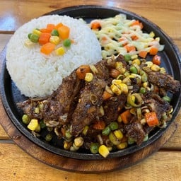 ซี่โครงมังกรพ่นไฟ+ข้าว