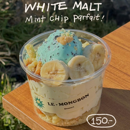White Malt Mint Chip Parfait