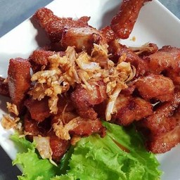 คอหมูทอด