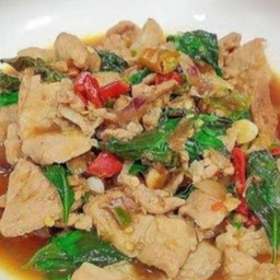 โหรพา - หมู_ราดข้าว