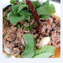 ลาบเนื้อสุก