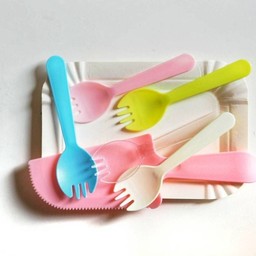 907 ชุดจานส้อมคุณหนู