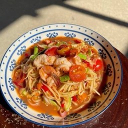 ตำกุ้งสด