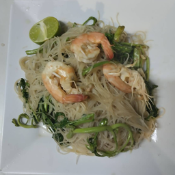 หมี่กระเฉดกุ้ง