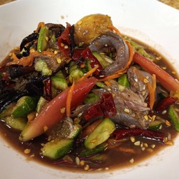 @1 .ตำแซ่บลาว แตงกวาปูนาปลาร้าสด ต่อน   รสเข้มข้นจัดจ้านแซ่บนัว