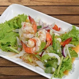 ยำวุ้นเส้นกุ้ง