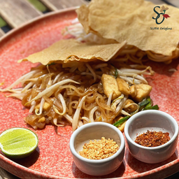 Vegan  วีแกน ผัดไทยฟองเต้าหู้