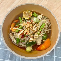 ตำเส้นเล็กหมูยอปลาร้า