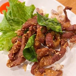 หมูแดดเดียวทอด
