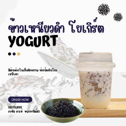 ข้าวเหนียวดำ โยเกิร์ตดูดได้