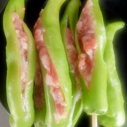 พริกหยวกสอดใส้หมูสับ