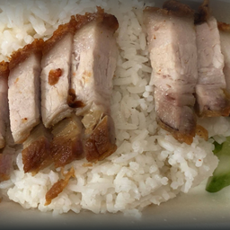 ข้าวหมูกรอบล้วน