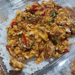 ไข่ขยี้ปลากระป๋อง (ไม่มีข้าว)