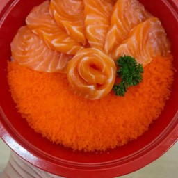 ข้าวแซลมอนไข่กุ้ง