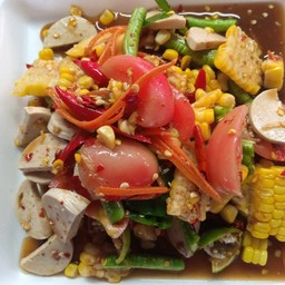 ตำข้าวโพดหมูยอ