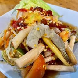 ตำไหลบัว-กุ้งสด