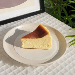 Homemade Basque cheesecake