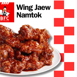 ปีกไก่ทอดซอสแจ่วน้ำตก