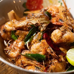 กุ้งฝอยคั่วเกลือ