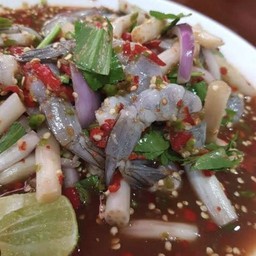 ตำไหลบัวกุ้งสด
