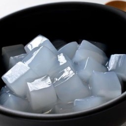 วุ้นมะพร้าวลอยแก้ว ขนมหวาน น้ำแข็งไส