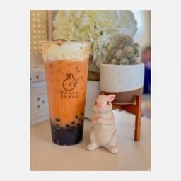ชาไทยแบล็กซูก้าร์วิปชีสพ่นไฟ ( รวมมุกดำ )