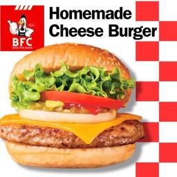 ชีสเบอร์เกอร์เนื้อบดโฮมเมด