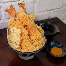 ข้าวหน้ากุ้งเทมปุระ