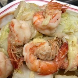 ข้าวผัดผักกาดกุ้ง