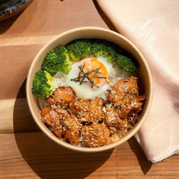 ข้าวหน้าไก่กระเทียม