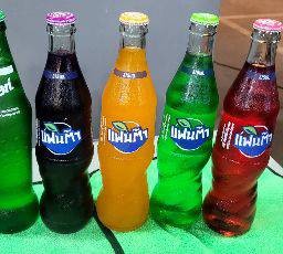แฟนต้าน้ำแดง,เขียว,สไปรท์,น้ำส้ม,องุ่น