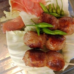 ไส้กรอกหมูล้วนข้าว(ไม่เปรี้ยว)ชุด7ลูก