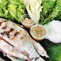 ชุดเมี่ยงปลานิลอบโอ่ง(รสละมุน)