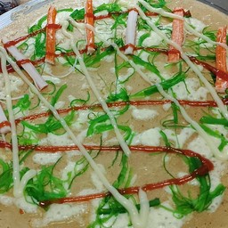 ยำสาหร่าย+ปูอัด+ชีส