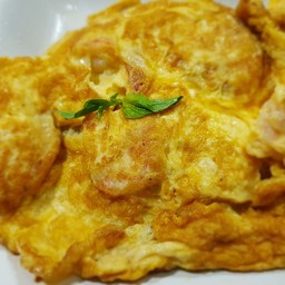 ข้าว + ไข่เจียว กุ้ง