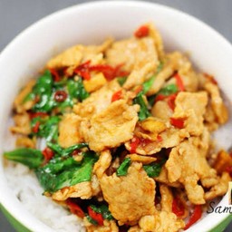 กะเพราหมูชิ้น75