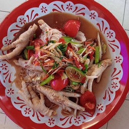 ตำขนมจีนตีนไก่