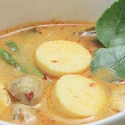 ต้มยำ เต้าหู้ไข่+หมูสับ น้ำใสหรือน้ำข้น ฟรีข้าวเปล่า 1ถุง