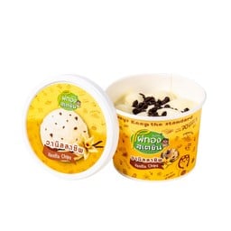 ไอศกรีมถ้วยขนาด 80 กรัม รสวานิลลาชิพ