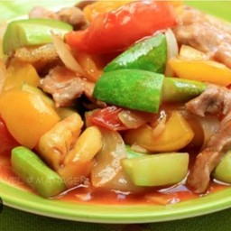 ข้าวราดผัดเปรี้ยวหวาน