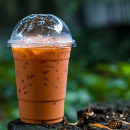 ชาเย็นที่สีส้มๆอ่ะ