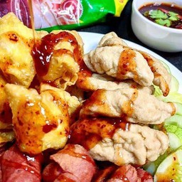 เซตจุใจ ลูกชิ้น 15 ไม้ พร้อม โค้ก1 ขวด