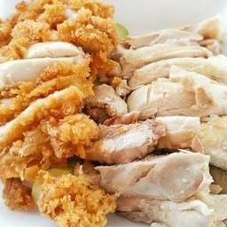 ไก่ต้ม+ทอดสับ