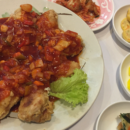 ไก่ทอดราดชอส BBQ Size S.- 187