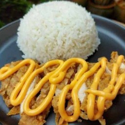 กระหรี่ราดชีสราดข้าว