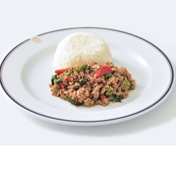 ข้าวราดผัดกะเพราหมู