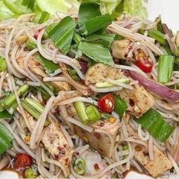 ยำขนมจีน หมูยอ  (ใส่ปลาร้า)