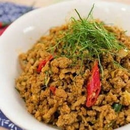 คั่วกลิ้งหมูสับ (กับข้าว)